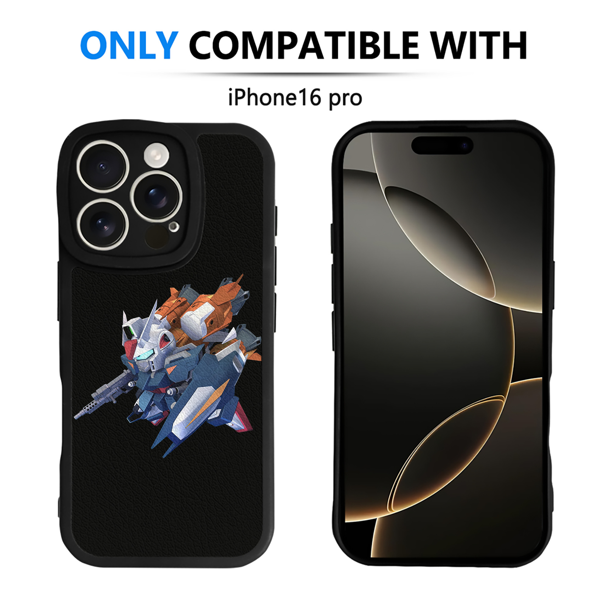 （画像用） 機動戦士ガンダム Mobile Suit Gundam 【iPhone 16シリーズ対応】シリコンスマホケース（レザー調） 材質：シリコン
